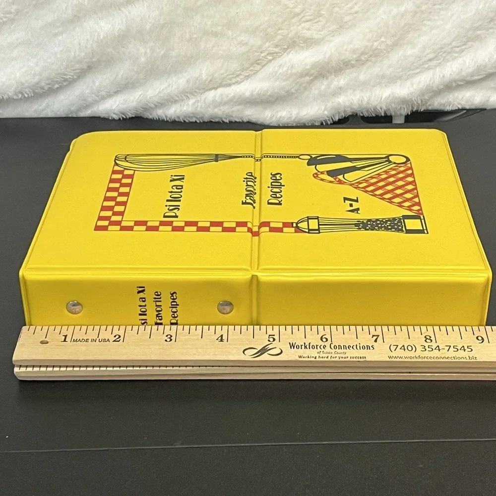 Psi Lota Xi Sorority Cookbook 3 Ring Binder Favorite Recipes 2000 Vintage